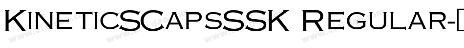 KineticSCapsSSK Regular字体转换